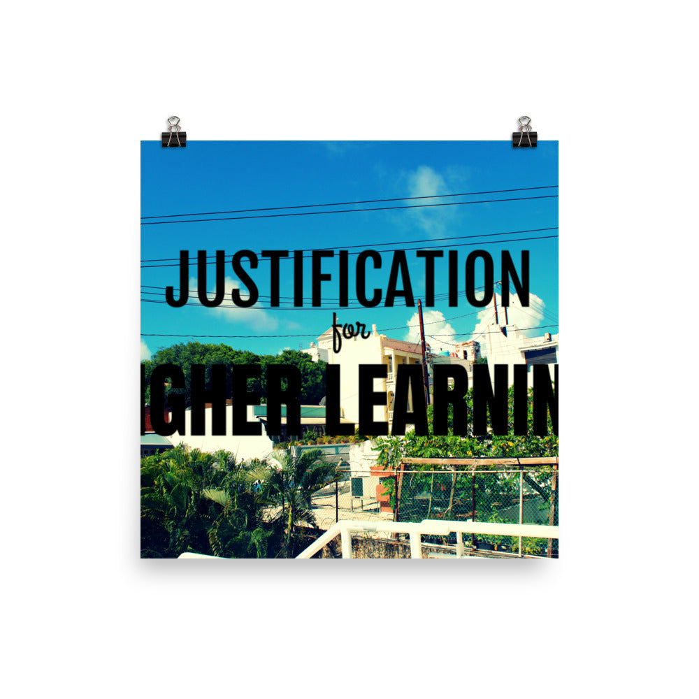 Justification Poster – The Panther Mom