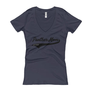 Panther Mom V-Neck T-shirt
