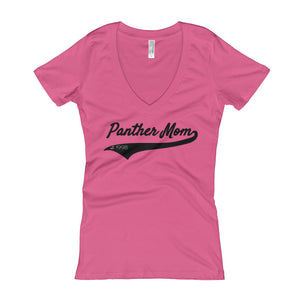 Panther Mom V-Neck T-shirt