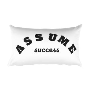 Assume Success Rectangular Pillow