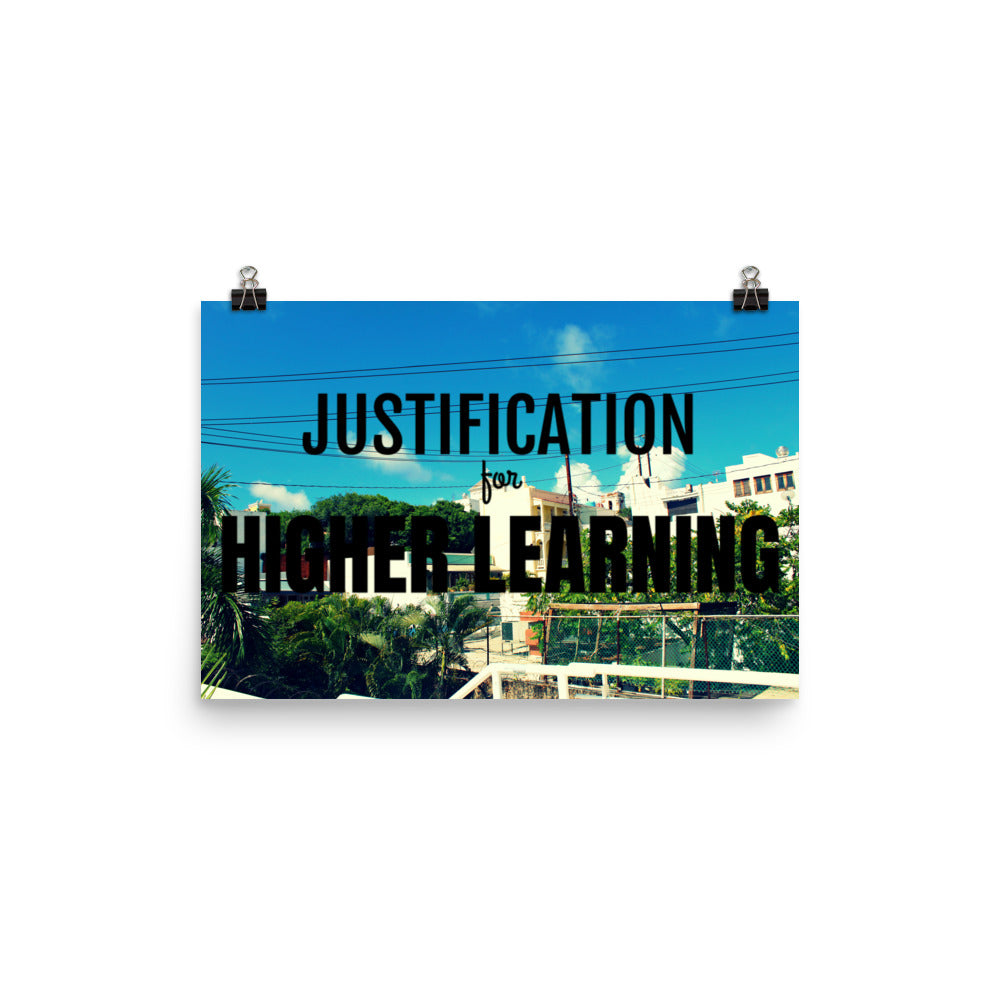 Justification Poster – The Panther Mom